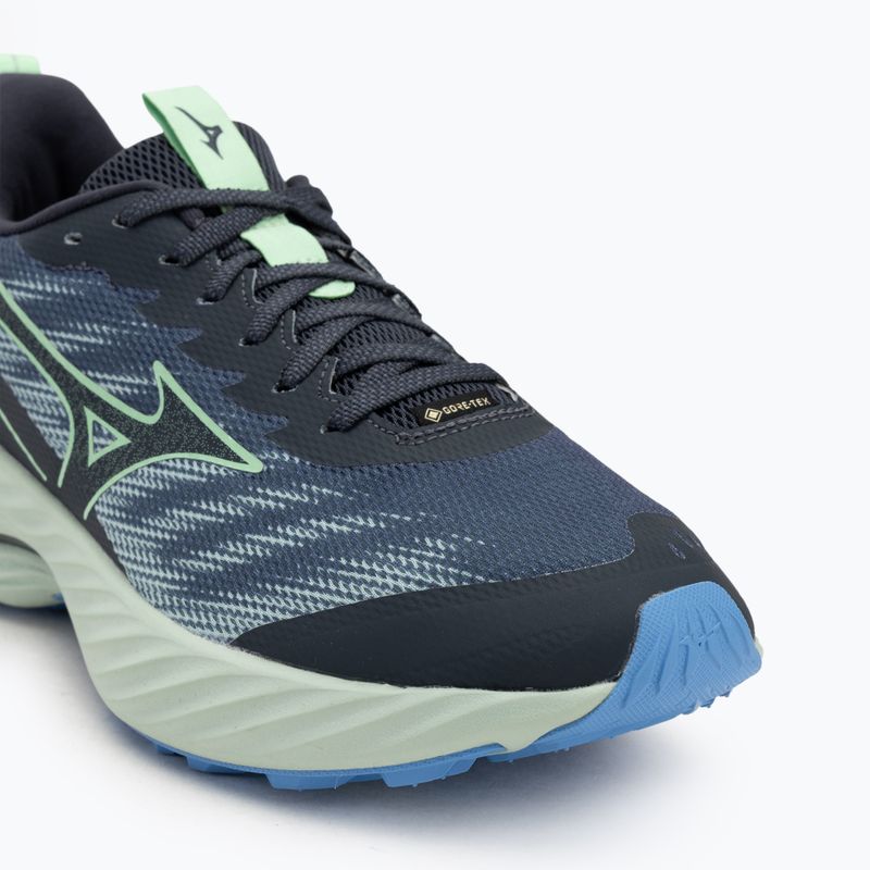 Buty do biegania męskie Mizuno Wave Rider GTX 2 vintage indigo/neo mint/front blue 7