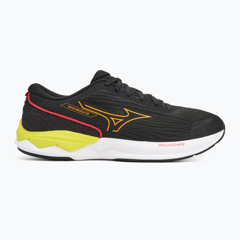 Buty do biegania męskie Mizuno Wave Revolt 3 black/bright marigold/evening primrose 2