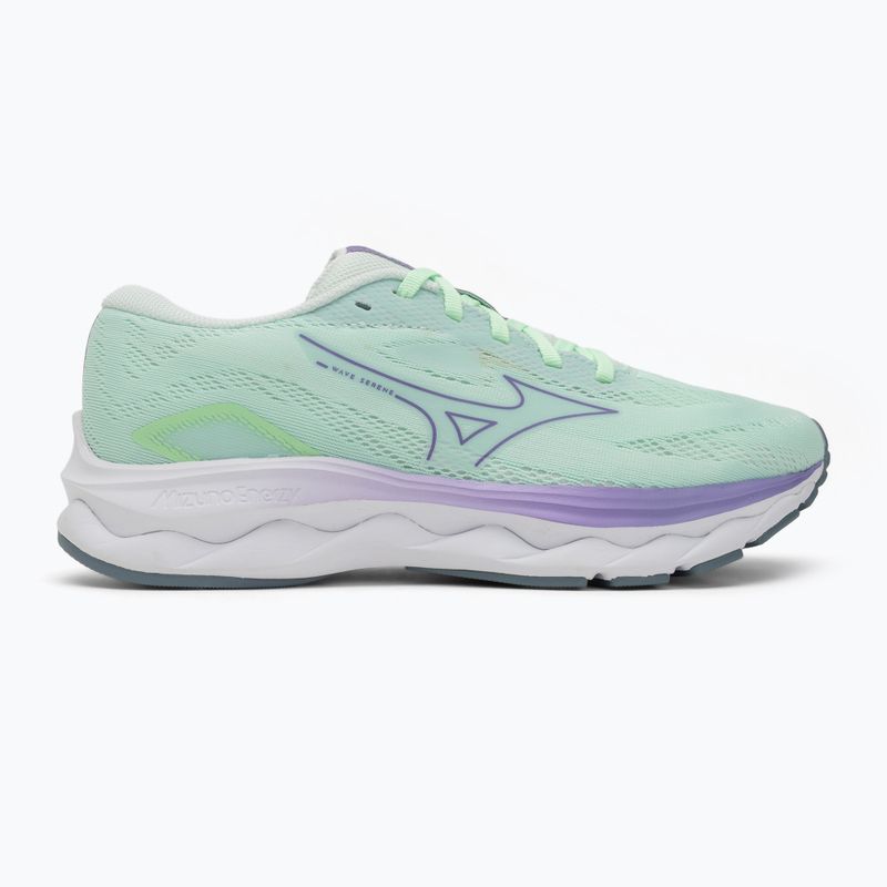 Buty do biegania damskie Mizuno Wave Serene neo mint/paisley purple/citadel 2