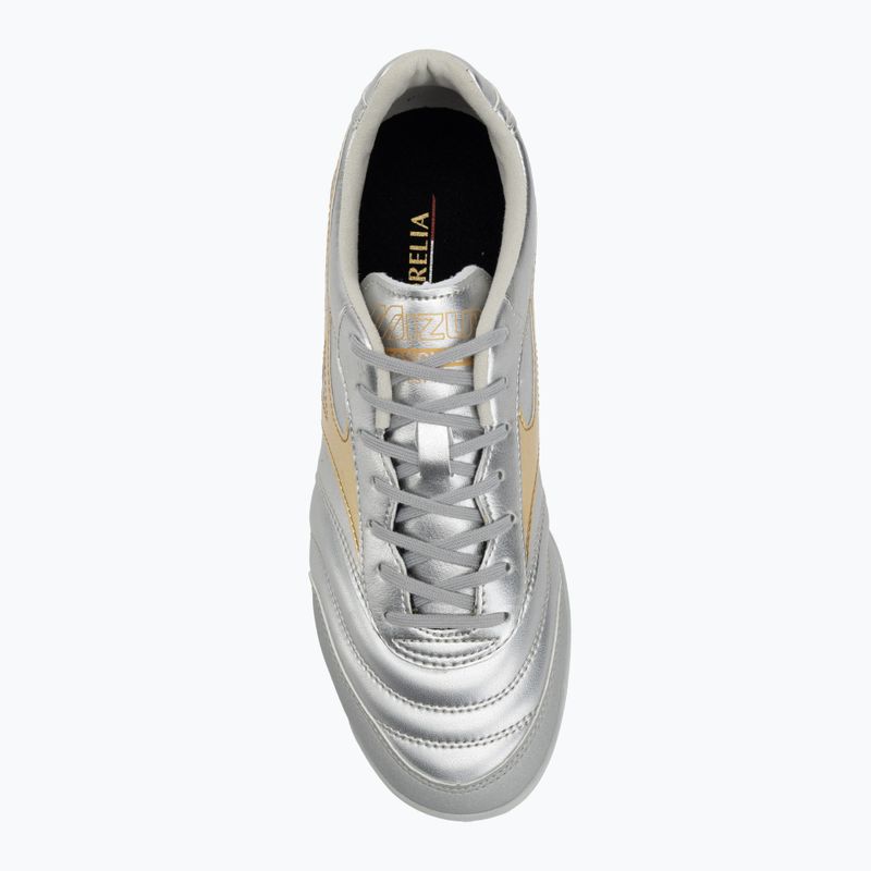 Buty piłkarskie męskie Mizuno Morelia Sala Pro TF galaxy silver/gold/gold 5