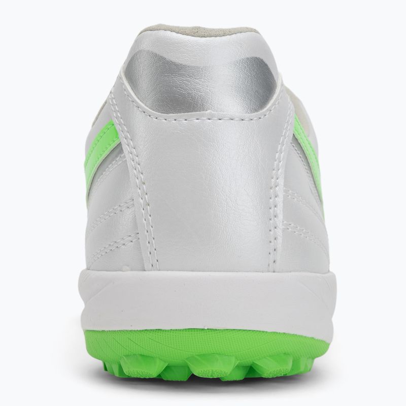Buty piłkarskie męskie Mizuno Morelia Sala Pro TF white/neon green/galaxy silver 6