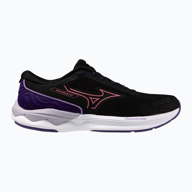 Buty do biegania damskie Mizuno Wave Revolt 3 black/camellia rose/violet indigo 8