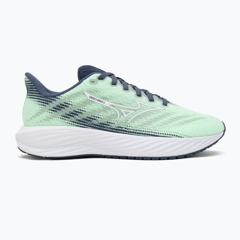 Buty do biegania dziecięce Mizuno Enerzy Rider Jr neo mint/white/vintage indigo 2
