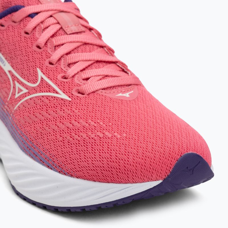 Buty do biegania dziecięce Mizuno Enerzy Rider Jr camelliarose/ snowwhite/violiet 7