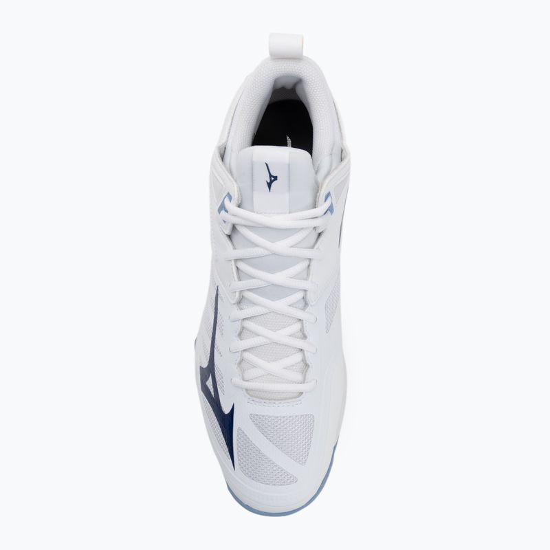 Buty do siatkówki Mizuno Wave Dimension Mid white/bellwether blue/belairblu 5