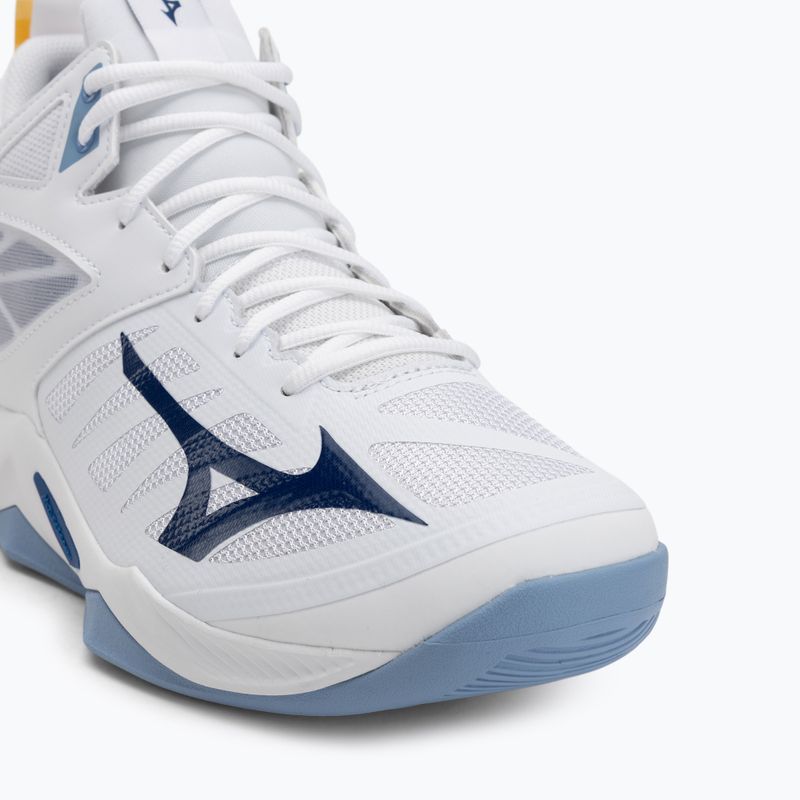 Buty do siatkówki Mizuno Wave Dimension Mid white/bellwether blue/belairblu 7