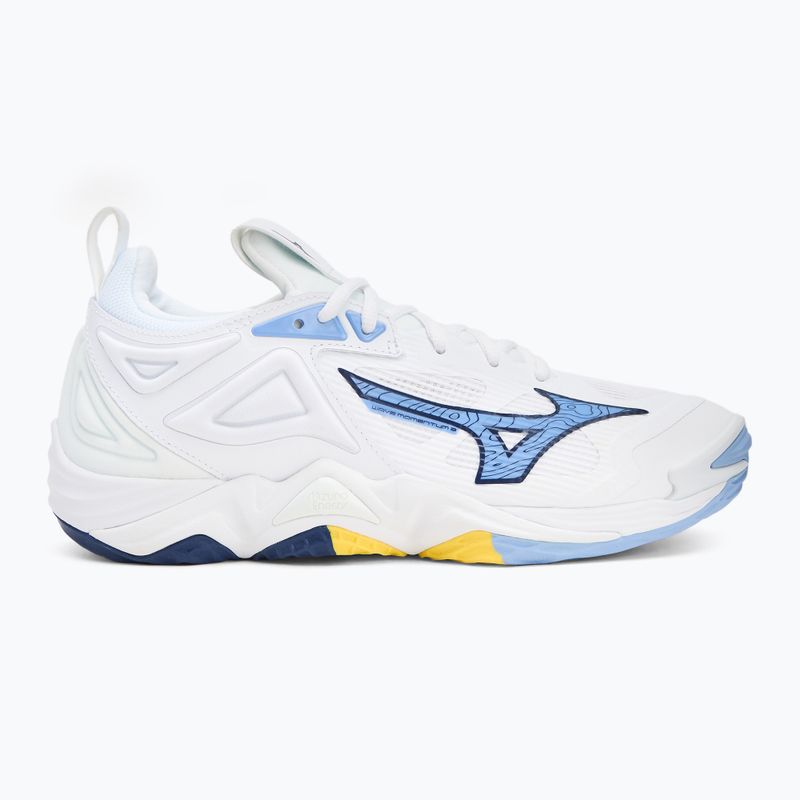 Buty do siatkówki Mizuno Wave Momentum 3 white/bellwether blue/bel air blue 2