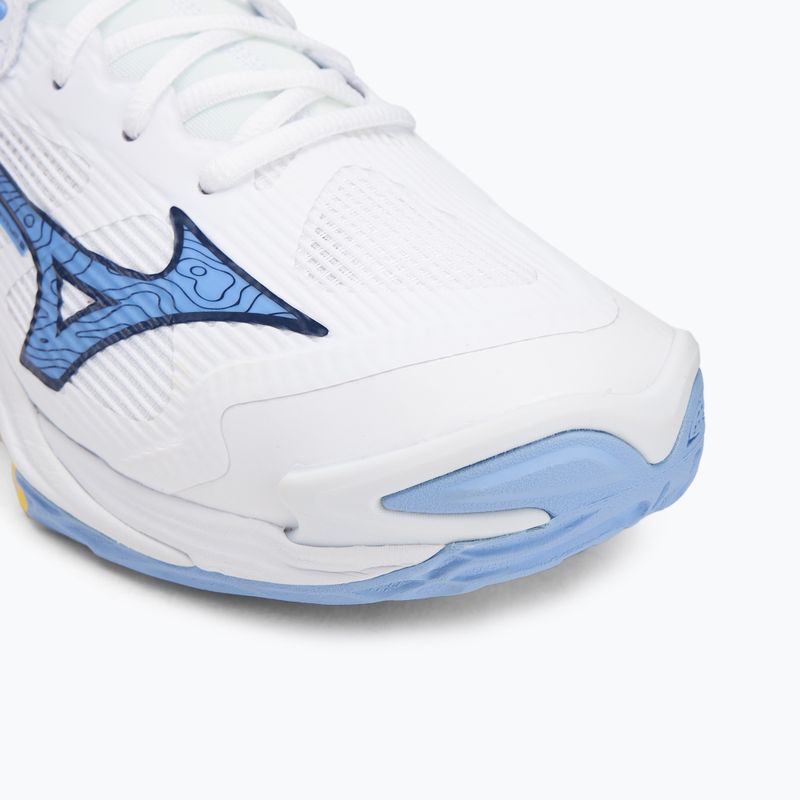 Buty do siatkówki Mizuno Wave Momentum 3 white/bellwether blue/bel air blue 7