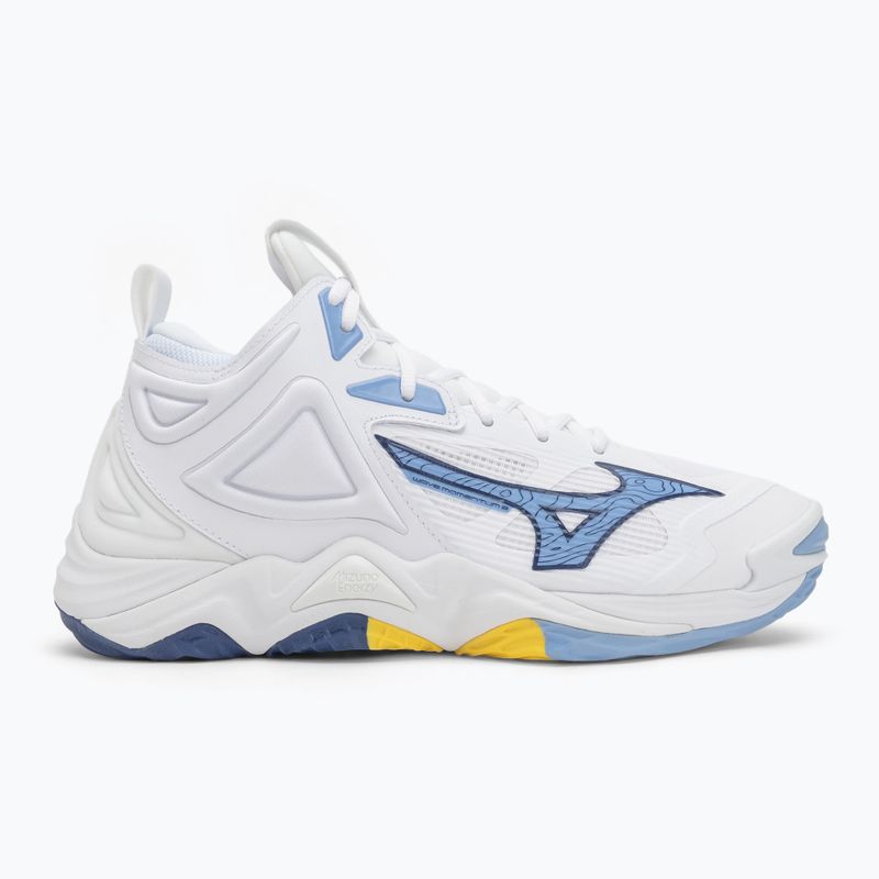 Buty do siatkówki Mizuno Wave Momentum 3 Mid white/bellwether blue/belairblu 2