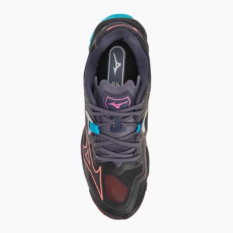Buty do siatkówki Mizuno Wave Lightning Z8 black/neon flame/peacock blue 5