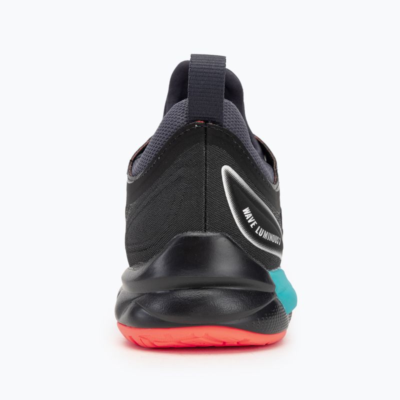 Buty do siatkówki Mizuno Wave Luminous 3 black/neon flame/peacock blue 6