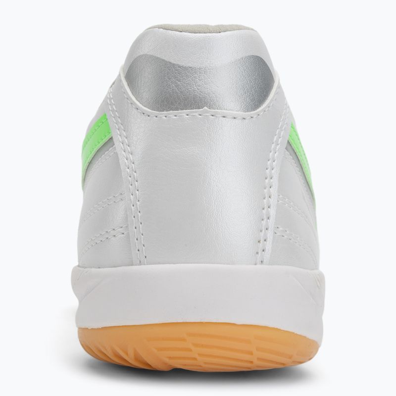 Buty piłkarskie męskie Mizuno Morelia Sala Pro IN white/neon green/galaxy silver 6