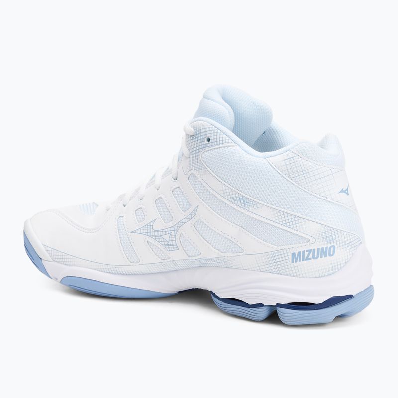 Buty do siatkówki Mizuno Wave Voltage 2 Mid white/bellwether blue/bel air blue 3