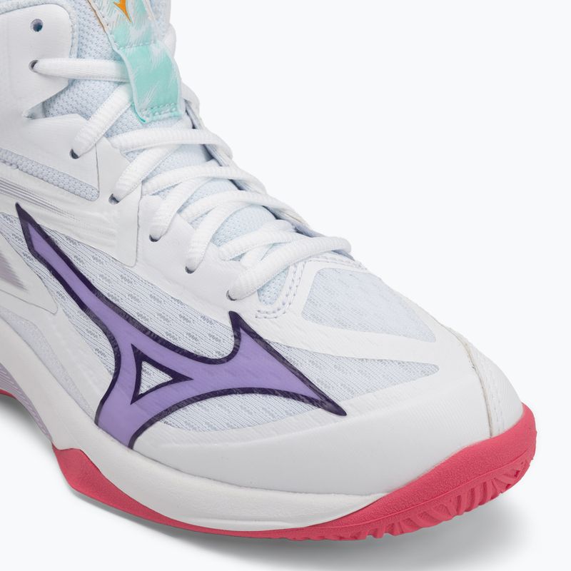 Buty do siatkówki damskie Mizuno Thunder Blade Z Mid white/violet indigo/camelliaros 7