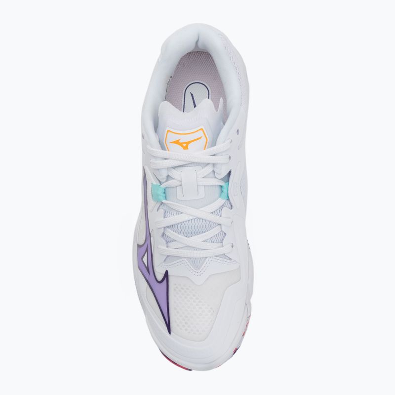 Buty do siatkówki damskie Mizuno Wave Lightning Z8 white/violet indigo/camelliaros 5