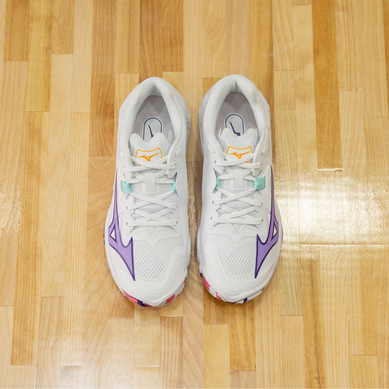 Buty do siatkówki damskie Mizuno Wave Lightning Z8 white/violet indigo/camelliaros 14