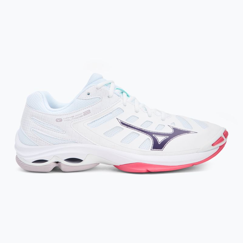 Buty do siatkówki damskie Mizuno Wave Voltage 2 white/violet indigo/camellia rose 2