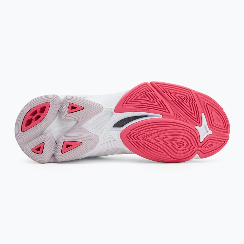Buty do siatkówki damskie Mizuno Wave Voltage 2 white/violet indigo/camellia rose 4