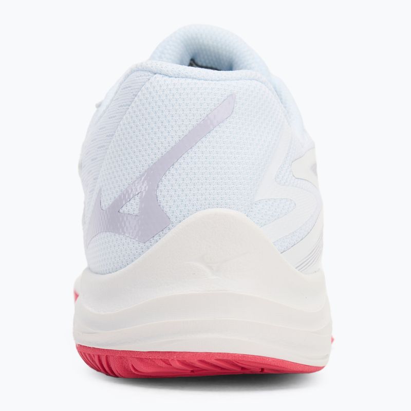 Buty do siatkówki dziecięce Mizuno Lightning Star Z7 white/violet indigo/camellia rose 6