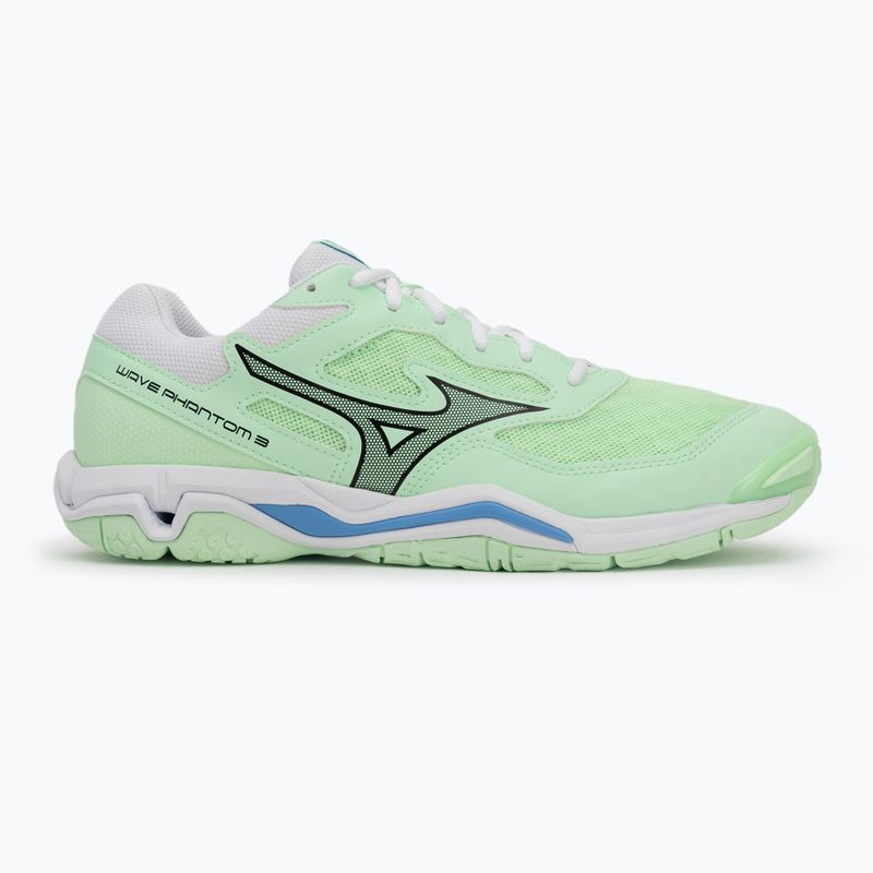 Buty do piłki ręcznej Mizuno Wave Phantom 3 neo mint/black/frontier blue 2