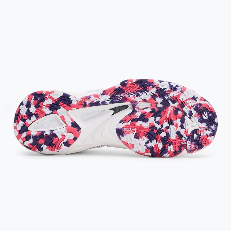 Buty do piłki ręcznej damskie Mizuno Wave Mirage 5 white/violet indigo/camellia rose 4