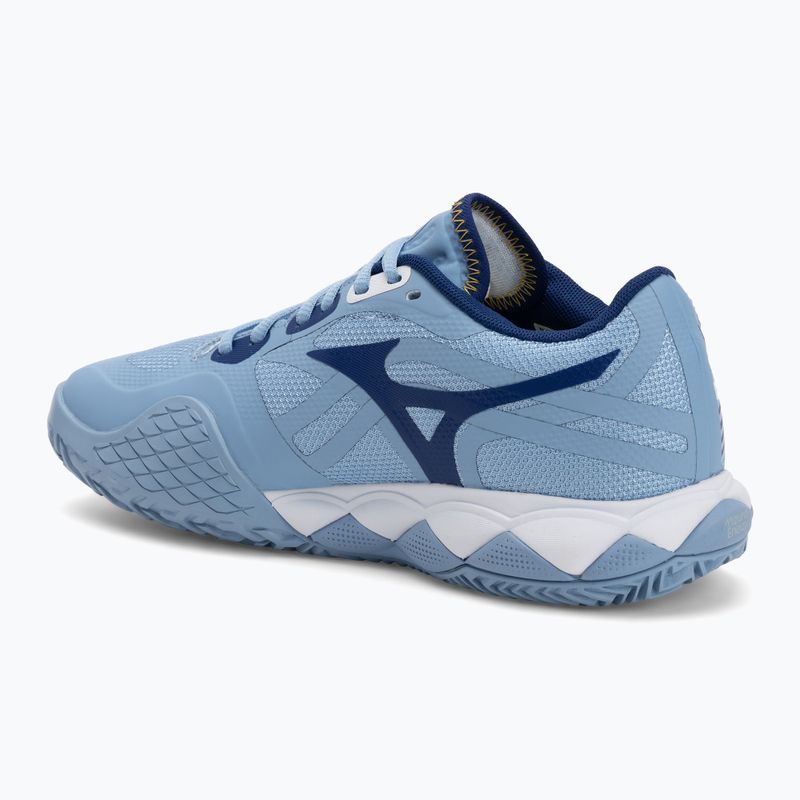Buty do tenisa damskie Mizuno Wave Enforce Tour 2 CC bel air blue/ white/ bellwether blue 3
