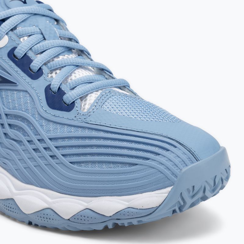 Buty do tenisa damskie Mizuno Wave Enforce Tour 2 CC bel air blue/ white/ bellwether blue 7