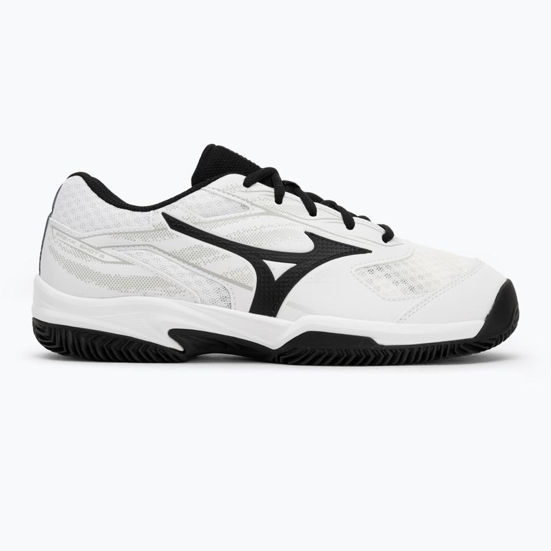 Buty do tenisa męskie Mizuno Break Shot 5 CC white/ black/ harbor mist 2