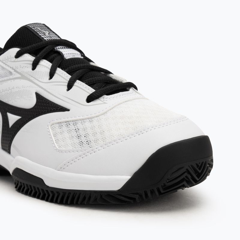 Buty do tenisa męskie Mizuno Break Shot 5 CC white/ black/ harbor mist 7