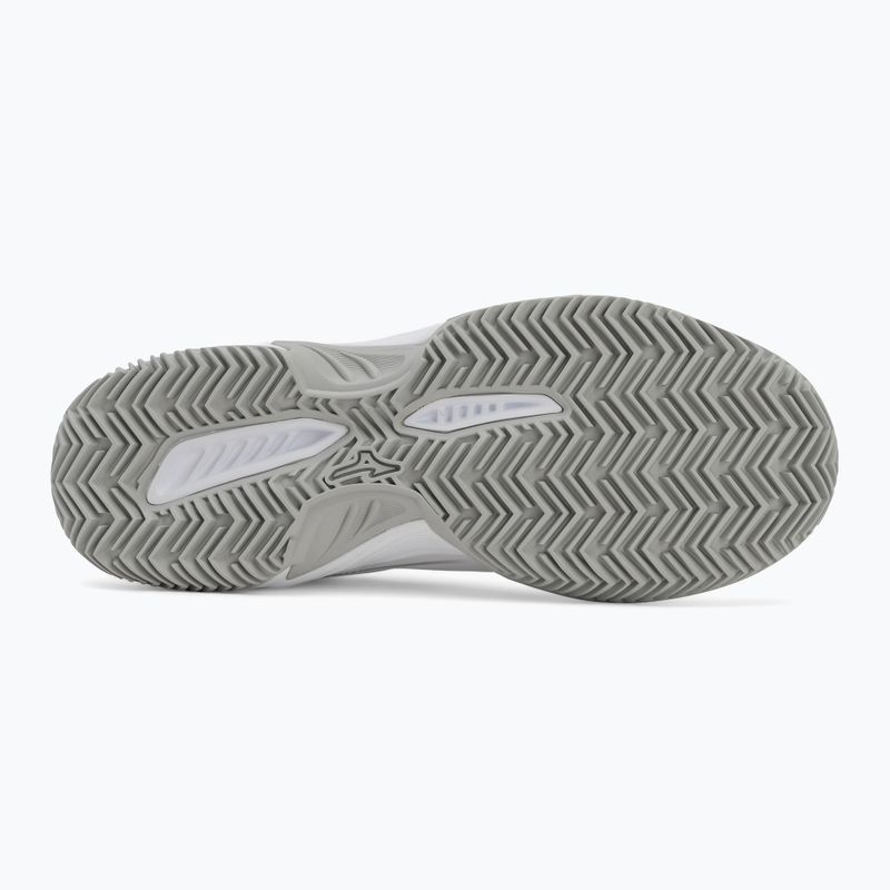 Buty do tenisa damskie Mizuno Break Shot 5 CC white/ ultimate gray/ harbor mist 4