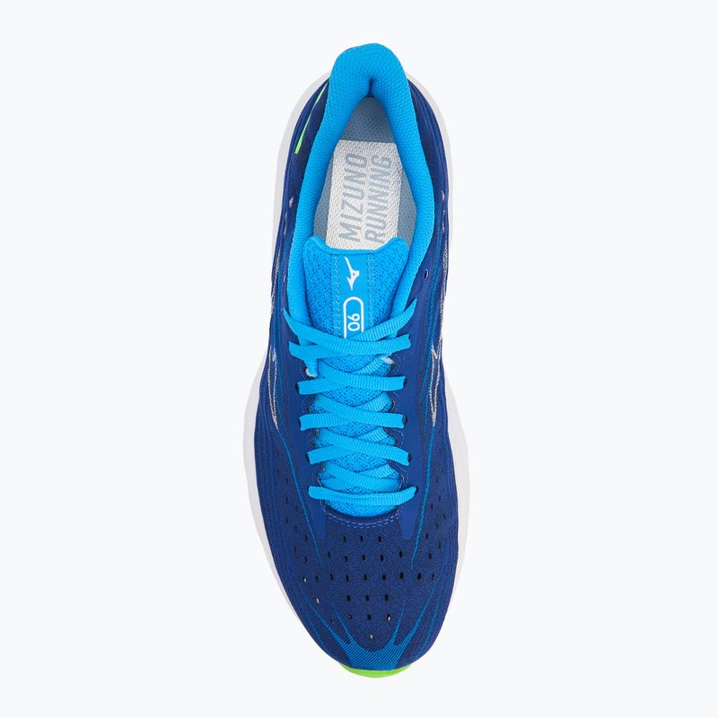 Buty do biegania męskie Mizuno Wave Skyrise 6 reflex blue c/white/blue pace 5
