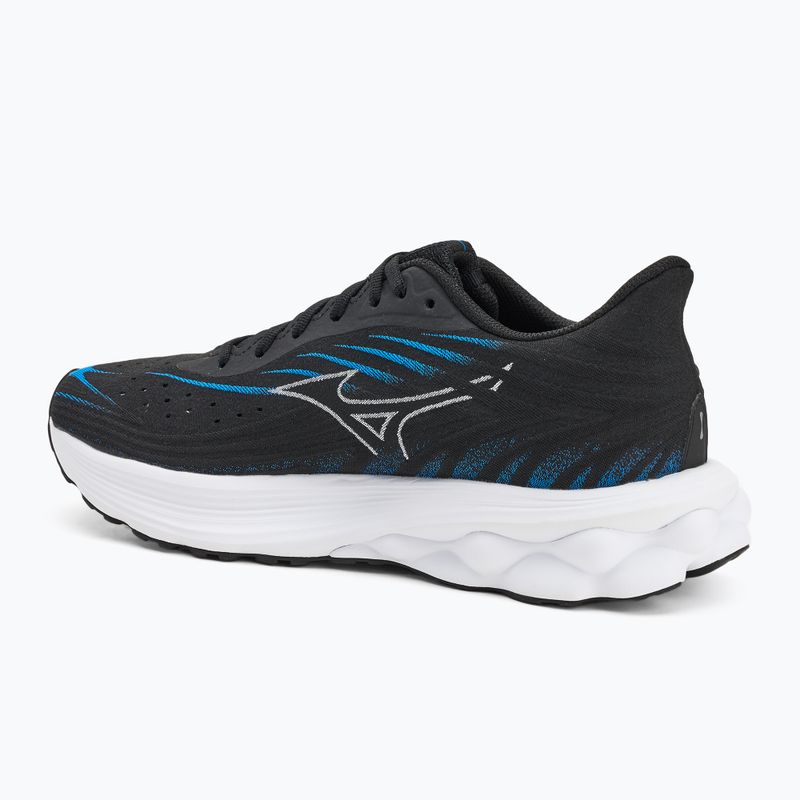Buty do biegania męskie Mizuno Wave Skyrise 6 black/white/blue pace 3