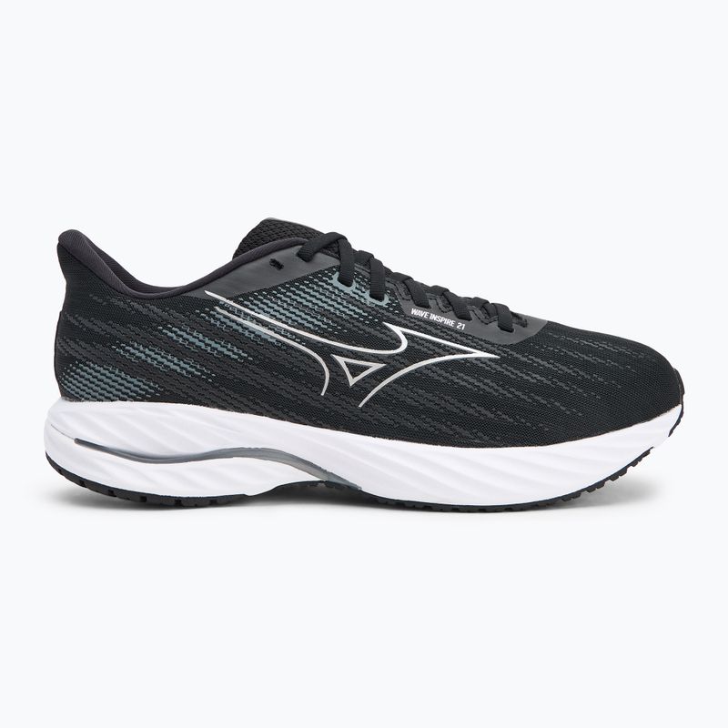 Buty do biegania męskie Mizuno Wave Inspire 21 black/silver/metallic gray 2