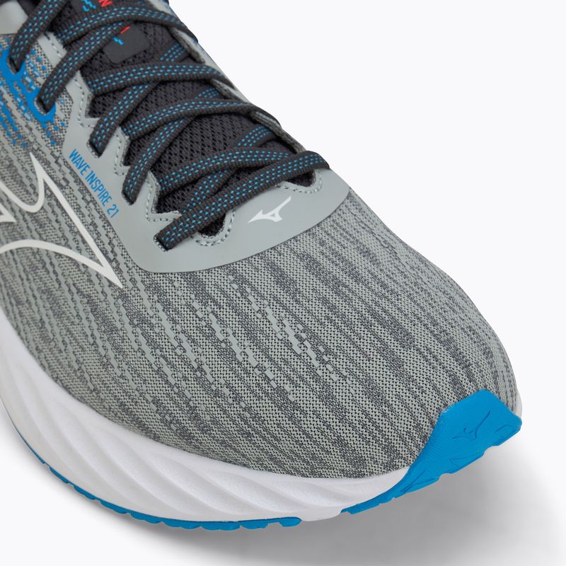 Buty do biegania męskie Mizuno Wave Inspire 21 pearl blue/white/blue pace 7
