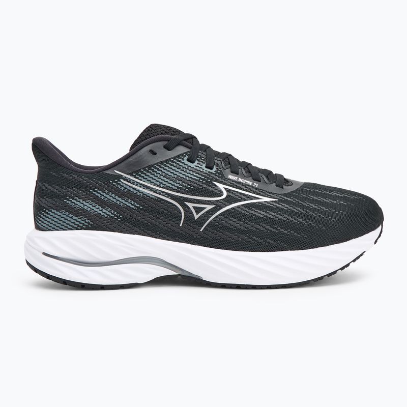 Buty do biegania męskie Mizuno Wave Inspire 21 2E black/silver/metallic gray 2