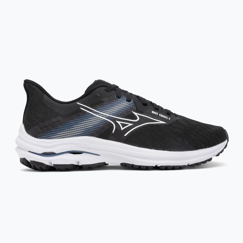 Buty do biegania męskie Mizuno Wave Equate 9 black/white/vintage indigo 2