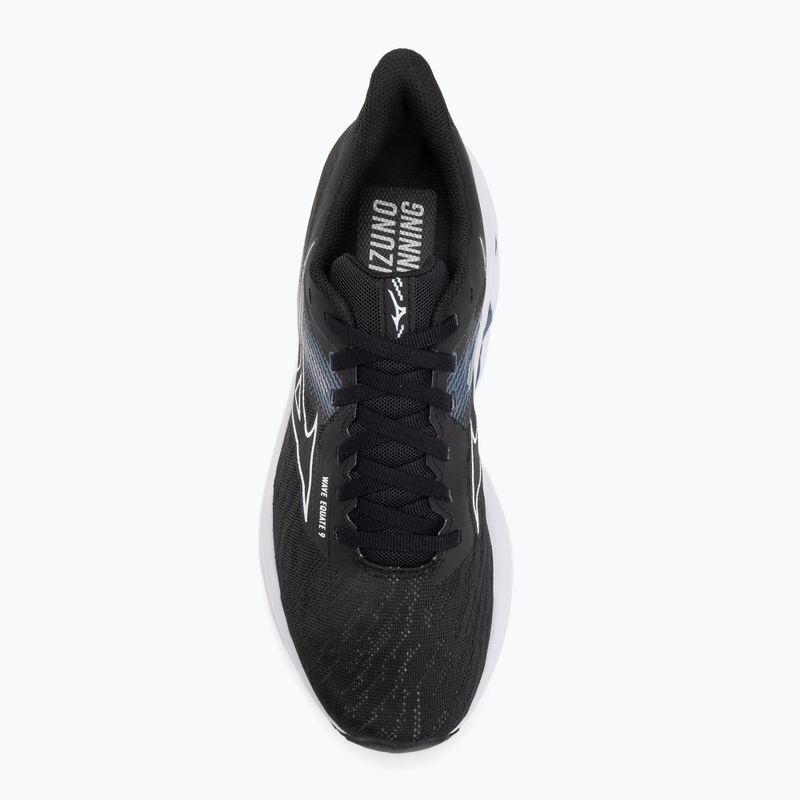 Buty do biegania męskie Mizuno Wave Equate 9 black/white/vintage indigo 5