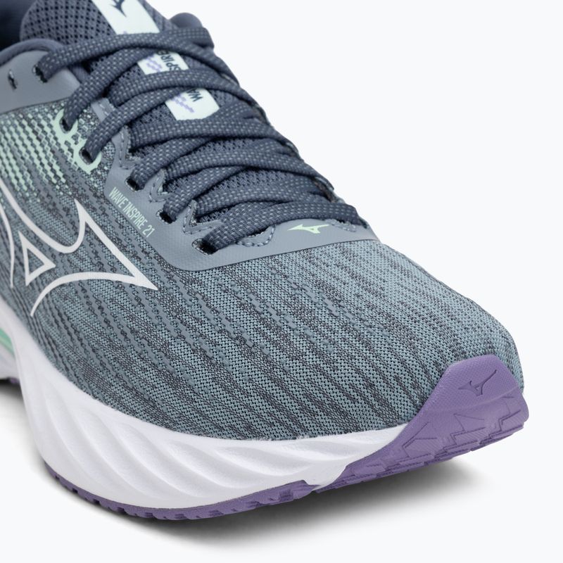 Buty do biegania damskie Mizuno Wave Inspire 21 tradewinds/white/neo mint 7