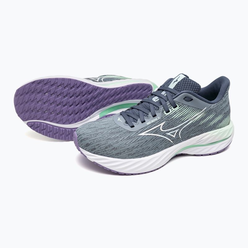Buty do biegania damskie Mizuno Wave Inspire 21 tradewinds/white/neo mint 8