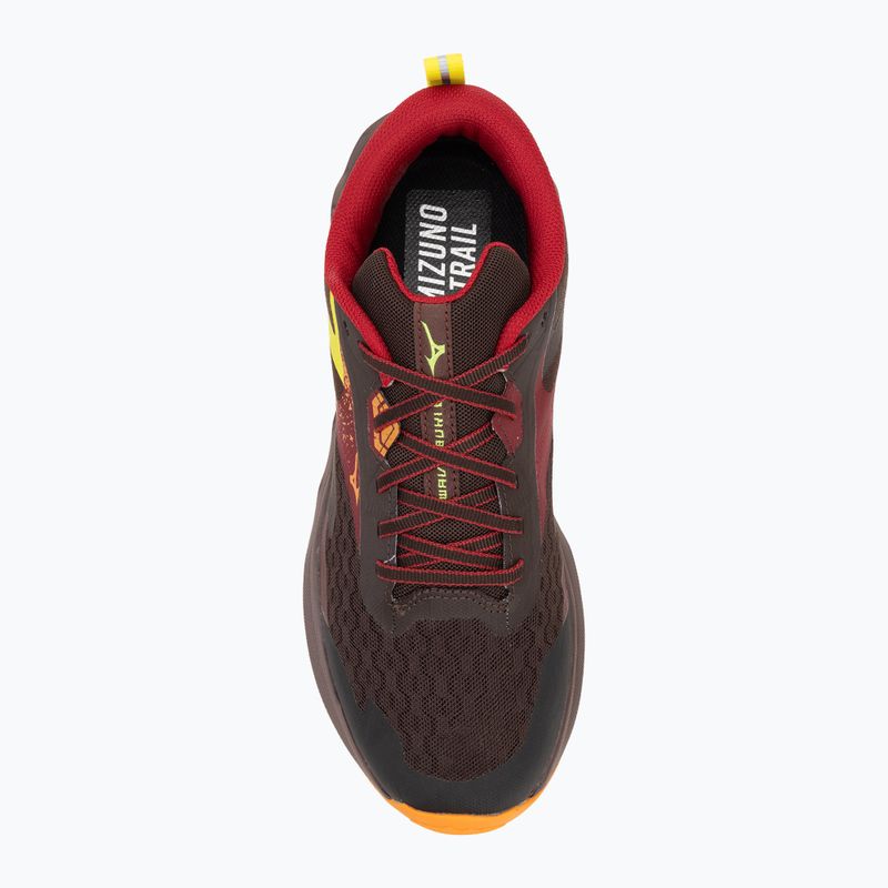 Buty do biegania męskie Mizuno Wave Ibuki 5 rum raisin/rythmic red/eve primro 5