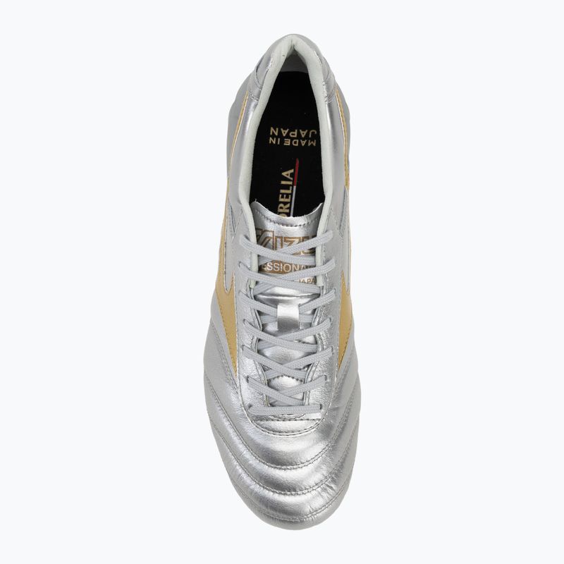 Buty piłkarskie męskie Mizuno Morelia Dna Japan Md galaxy silver/gold/gold 5