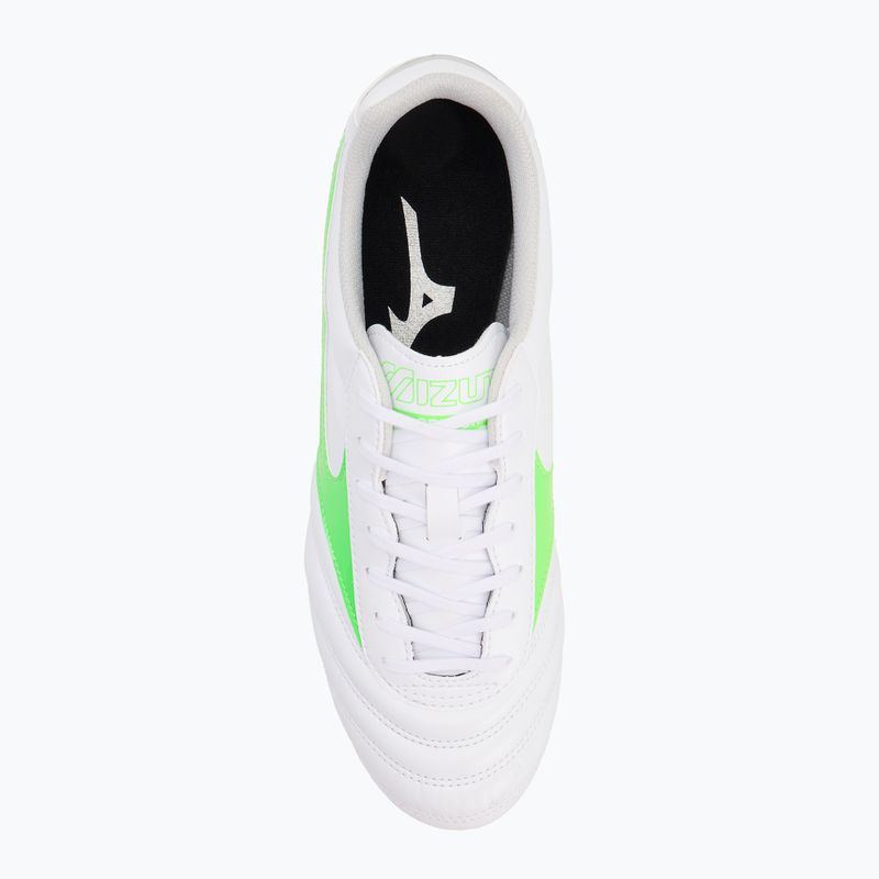 Buty piłkarskie Mizuno Morelia II Club Md white/neon green/galaxy silver 5
