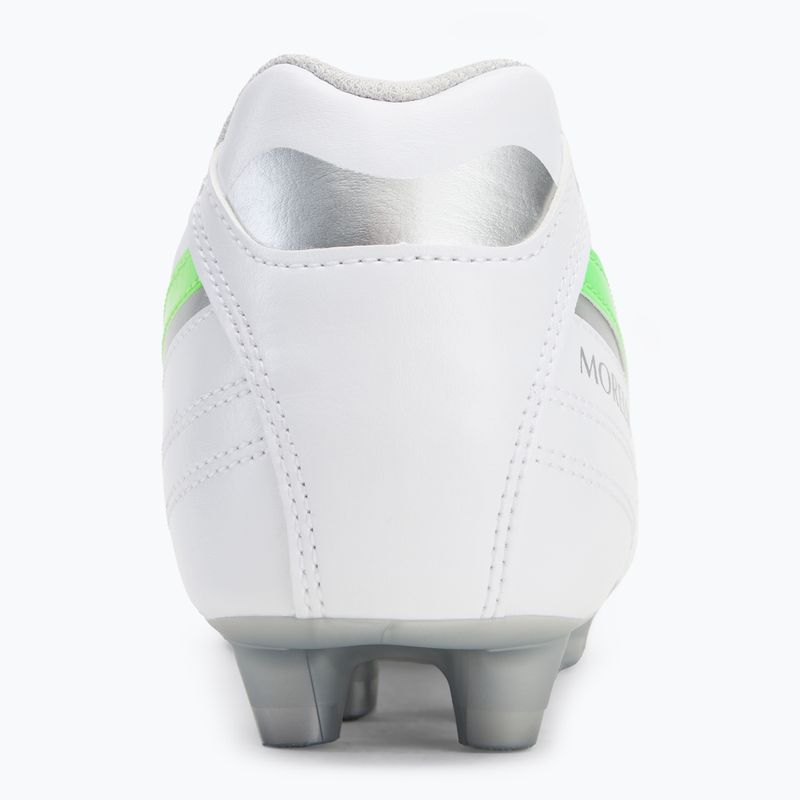 Buty piłkarskie Mizuno Morelia II Club Md white/neon green/galaxy silver 6
