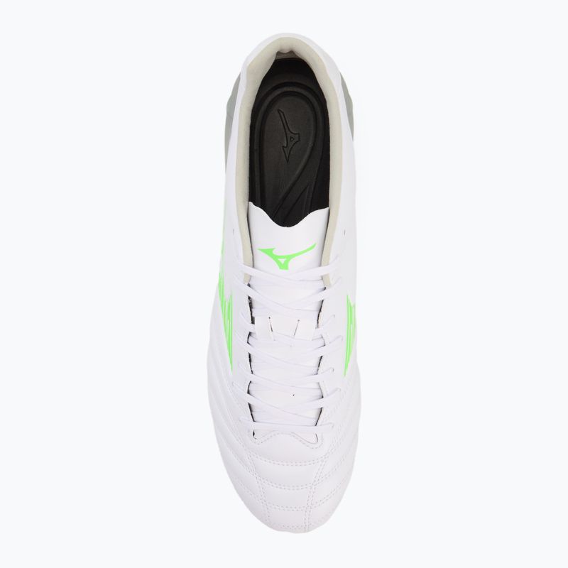 Buty piłkarskie męskie Mizuno Monarcida Neo III Pro Md white/neon green 5