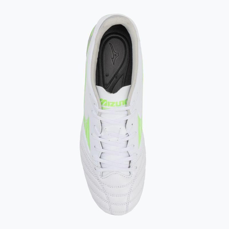 Buty piłkarskie Mizuno Morelia Neo IV Pro Md white/neon green/cool gray 3c 5
