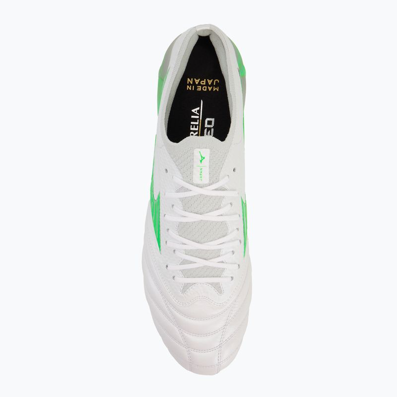 Buty piłkarskie Mizuno Morelia Neo IV β Japan Md white/neon green/cool gray 3c 5