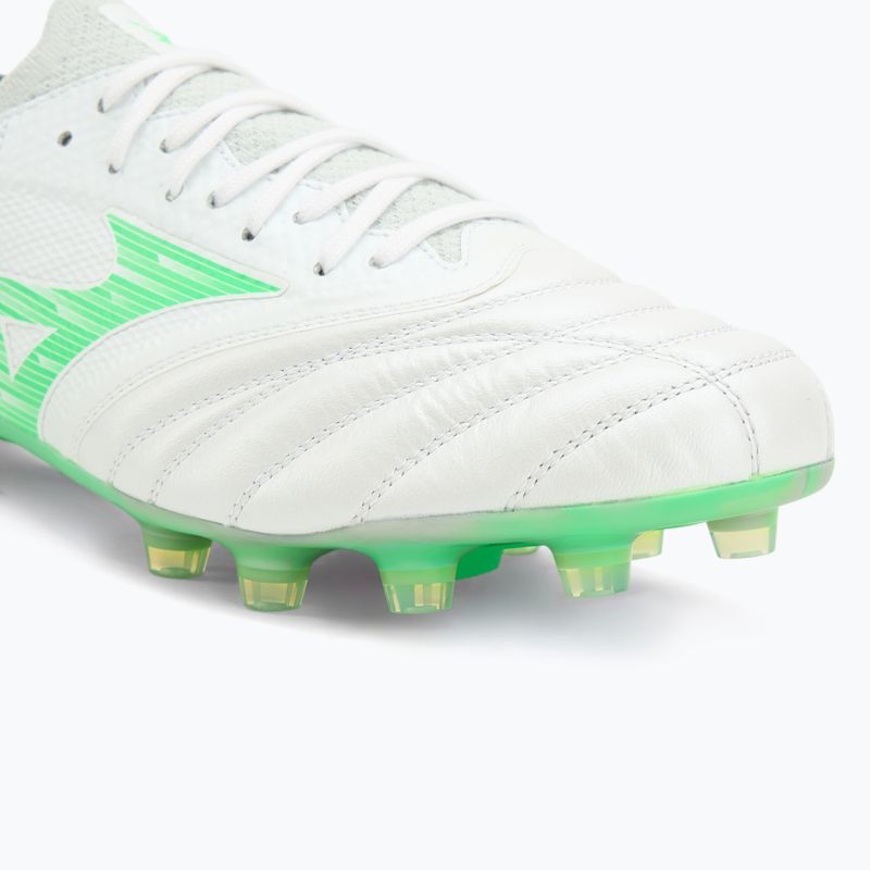 Buty piłkarskie męskie Mizuno Morelia Neo IV Β Elite MD white/neon green/cool gray 3c 7