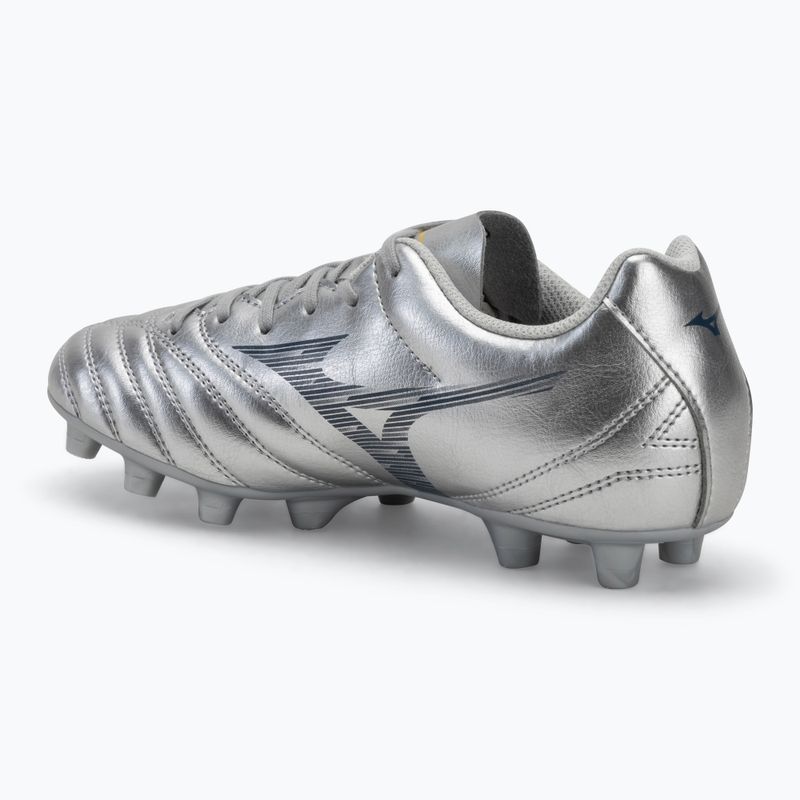 Buty piłkarskie dziecięce Mizuno Monarcida Neo III Select Jr Md galaxy silver/8605 c/gold 3