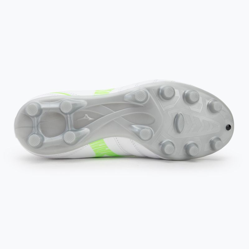 Buty piłkarskie dziecięce Mizuno Monarcida Neo III Select Jr Md white/neon green 4