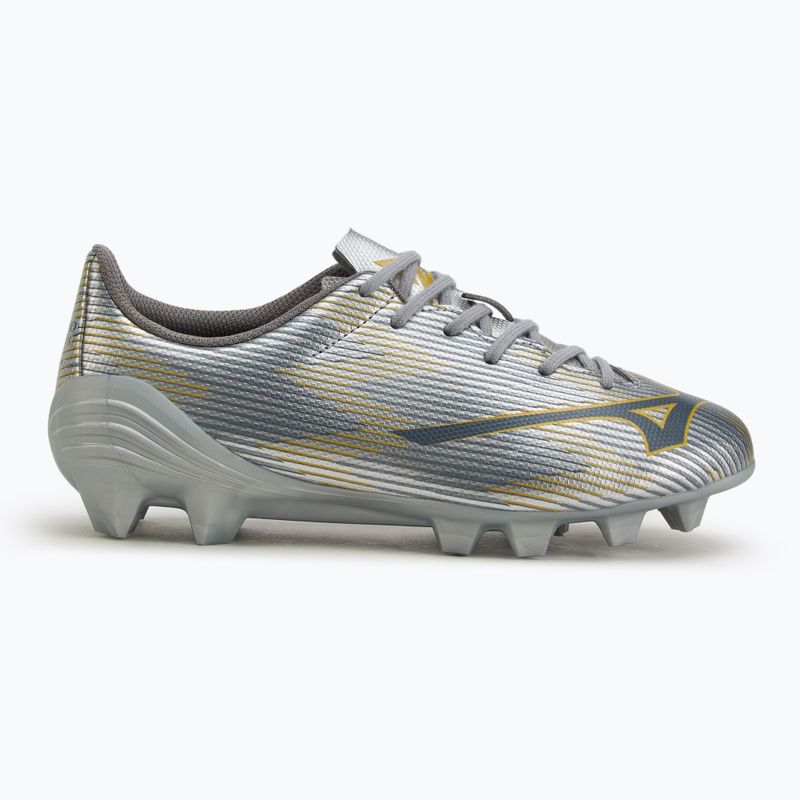 Buty piłkarskie dziecięce Mizuno α II Select Jr Md galaxy silver/8605 c/gold 2